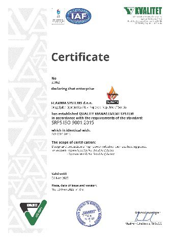 Certifikat ISO 9001